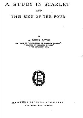 A Study in Scarlet and the Sign of the Four