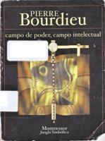 Campo de poder, campo intelectual: itinerario de un concepto (ebook)