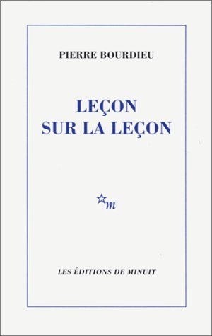 Leçon sur la leçon (Paperback)