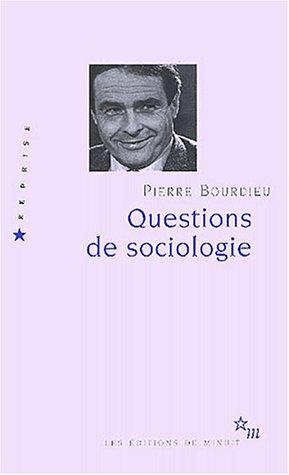Questions de sociologie (Pocket Book)