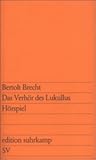 Das Verhör des Lukullus: Hörspiel