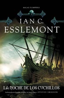 Portada de La noche de los cuchillos, de Ian C. Esslemont