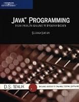 Java Programming: From Problem Analysis to Program Design 