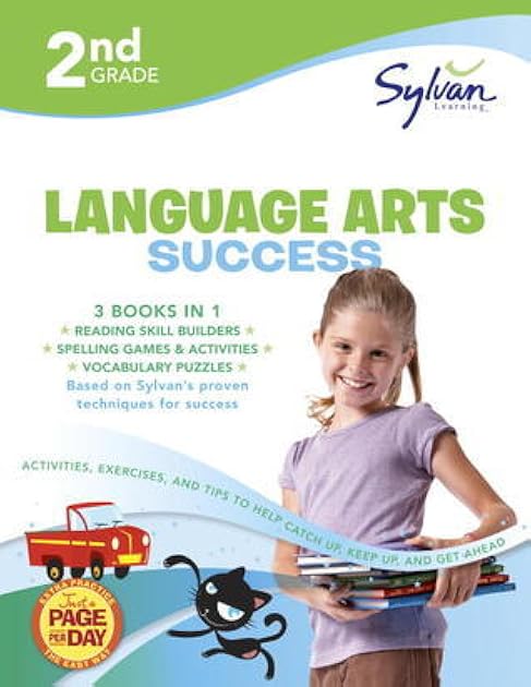 2nd Grade Jumbo Language Arts Success Workbook: 3 Books In 1--Reading Skill Builders, Spelling Games and Activities, Vocabulary Puzzles; Activities, ... Ahead (Sylvan Language Arts Jumbo Workbooks)