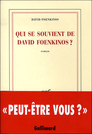 Qui se souvient de David Foenkinos ?