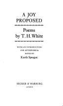 A Joy Proposed: Poems