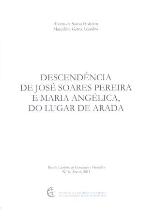 Descendência de José Soares Pereira e Maria Angélica, do Lugar de Arada