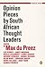 Opinion Pieces by South African Thought Leaders by Max Du Preez