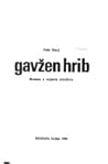 Gavžen hrib : roman o vojnem otroštvu
