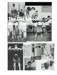 The Old School Back Training Bible