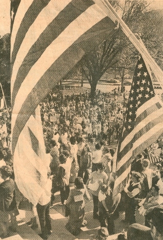 Protester Voices--The 1974 Textbook Tea Party