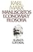 Manuscritos de Economia y Filosofia