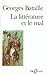 La Littérature et le mal