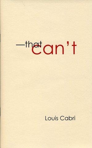 --that can't