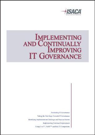 Implementing and Continually Improving IT Governance (Plastic Comb)