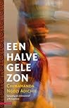 Een halve gele zon
