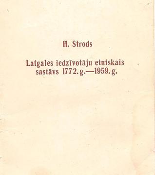 Latgales iedzīvotāju etniskais sastāvs 1772.g.-1959.g.