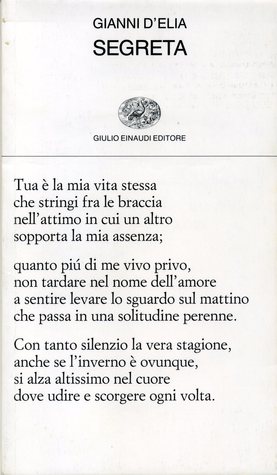 Segreta, 1986-1987 (Collezione di poesia).