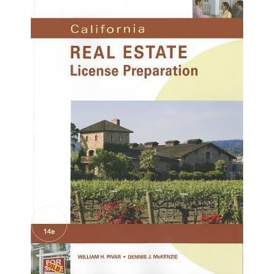 California Real Estate License Preparation By William H Pivar
