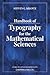 Handbook of Typography for Mathematical Sciences