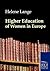 Higher Education of Women in Europe