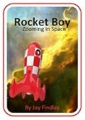 Rocket Boy Zooming in Space