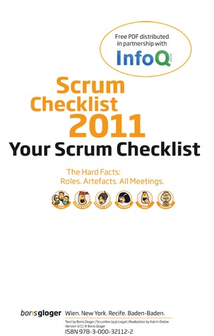 Your Scrum Checklist: Scrum Hard Facts: Roles. Artefacts. All Meetings