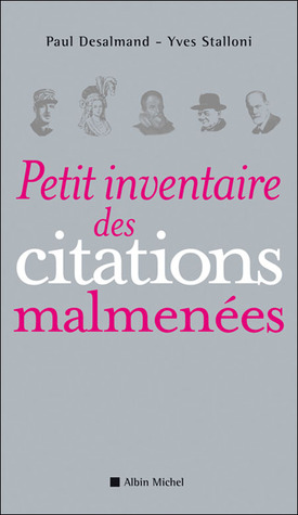 Petit inventaire des citations malmenées