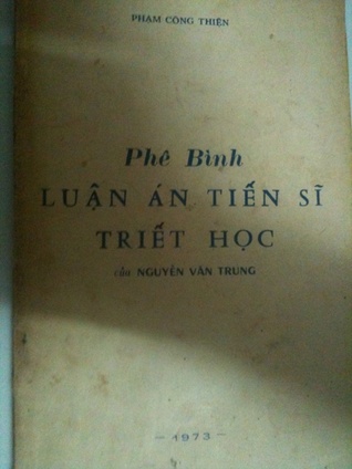 Phê bình luận án tiến sĩ triết học của Nguyễn Văn Trung