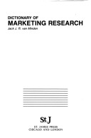 Dictionary of Marketing Research