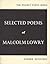 Selected Poems of Malcolm Lowry