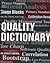 Quality dictionary