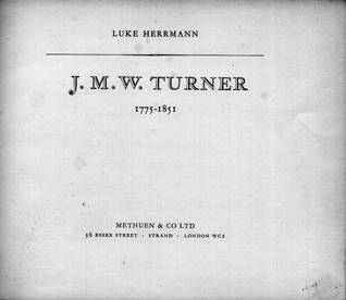 J. M. W. Turner 1775-1851 (1963 brochure)