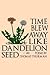 Time Blew Away Like Dandelion Seed by Marnanel Thurman