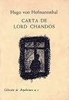 Carta de Lord Chandos by Hugo von Hofmannsthal