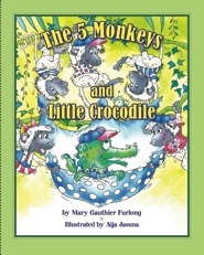 The 5 monkeys and Little Crocodile