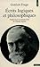 Ecrits logiques et philosophiques