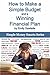 How to Make a Simple Budget and a Winning Financial Plan (Simple Money Smarts Series)