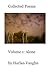 Volume 1: Alone (Collected Poems)