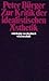 Zur Kritik der idealistischen Ästhetik