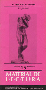 Material de lectura(15, Xavier Villaurrutia)