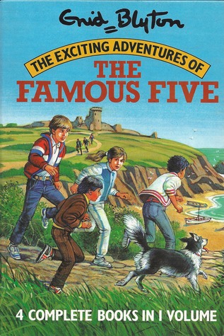 The Exciting Adventures of The Famous Five [Five on Treasure Island, Five Go Adventuring Again, Five Go To Smuggler's Top, Five Fall into Adventure] (Famous Five, #1, #2, #4, #9)