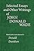 Selected Essays and Other Writings of John Donald Wade