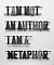 I Am Not an Author, I Am a Metaphor