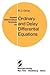 Ordinary and Delay Differential Equations by Rodney D. Driver
