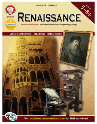 Mark Twain Renaissance Social Studies Workbook, History Books for 5th Grade and Up With Map Skills, Reading Comprehension, and Hands-on Activities, Classroom or Homeschool Curriculum (World History)