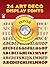 24 Art Deco Display Fonts CD-ROM