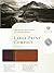 HCSB Large Print Compact Bible, Brown/Tan LeatherTouch