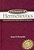 Dictionary of Hermeneutics : A Concise Guide to Terms, Names, Methods, and Expressions