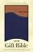 NIV, Gift Bible, Leathersoft, Tan/Blue, Red Letter Edition